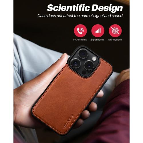 OCASE for iPhone 16 Pro Max Case Detachable Wallet Case with Card Holder, 2 in 1 Pu Leather Flip Folio with RFID Blocking Stand Wrist Strap Shockproof Phone Cover 6.9 Inch 2024, Brown