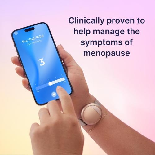 Embr Wave Cooling Bracelet - Warming Bracelet - Personalized Thermal Relief - Manage Hot Flashes, Night Sweats, Sleep, Tension - Clinically Proven - Rechargeable - Black