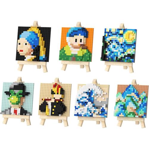 World Famous Painting Mini Building Block Set for Home and Office Decoration WKLJM-03 (Girl)