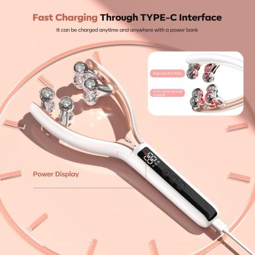 Doge&Vollar Face and Neck Massager | Jaw Massager with Face Roller | Facial Sculpting Tool for Tmj Massager | Vibration & Relaxation Gift for Home & Travel Use