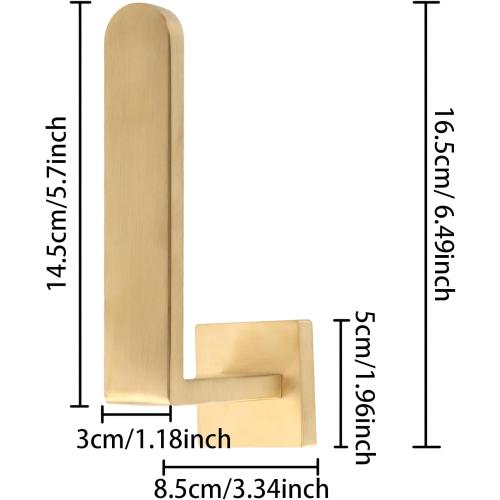 2 Pack Metal Curtain Holdbacks Modern Curtain Tiebacks U Shaped Curtain Hooks for Wall Curtain Pull Backs Curtain Holders Curtain Tie Backs for Curtains (2, Gold)