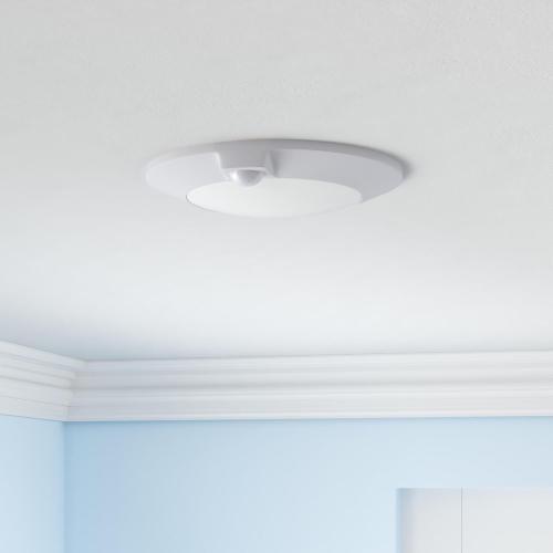 CLOUDY BAY 5 Color Motion Sensor Ceiling Light, 120V CRI90 10W,6.5 inch 2700K/3000K/3500K/4000K/5000K Selectable LED Flush Mount Fixture for Garage,Walk-in Closet,Attic,Pantry