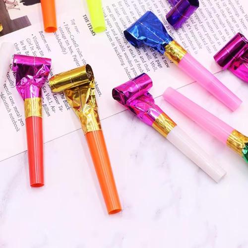 Party Blower, Colorful Birthday Noisemakers Funny Birthday Blow Horns Squawkers Party Whistles New Years Party Favors for Kids Adults