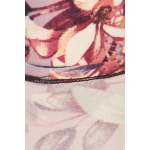 One size Leggings Depot High Waisted Floral & Space Print Leggings for Women