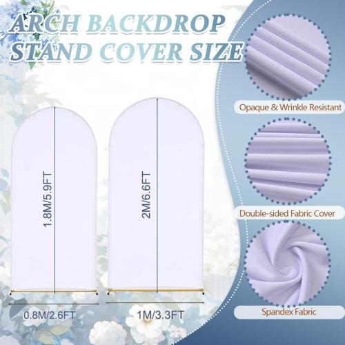 Arch Backdrop Stand and Cover Set,6.6FT, 6FT Wedding Arch Frame,Balloon Arch Stand for Birthday Party, Graduation,Ceremony,Baby Shower Decorations