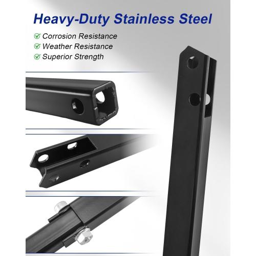RV Awning Pitch Arm Compatible with So-lera Regal 63In Assembly, 33Inch Overall Length RV Awning Inner Drive Arm Replace 675364, Aluminum Anti-Rust Powder-Coated