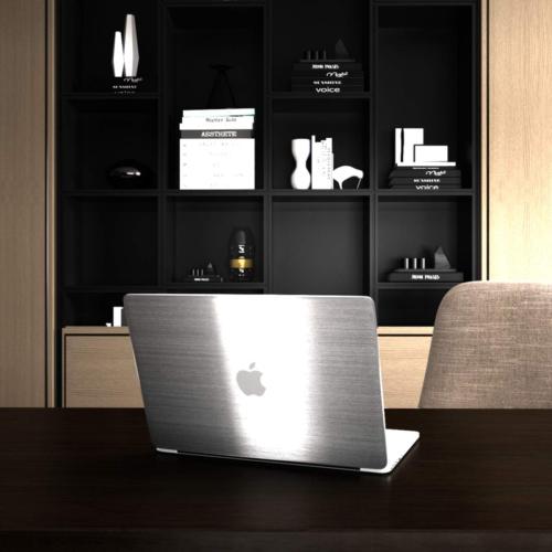 BAYYA Extra Wide Silver Stainless Steel Textured Countertop Contact Paper | Vinyl Self-Adhesive Wallpaper Glossy Thick 31.5x80inch Waterproof, Oil-Proof, Heat-Resistant Metal Look Stickers for Kitchen