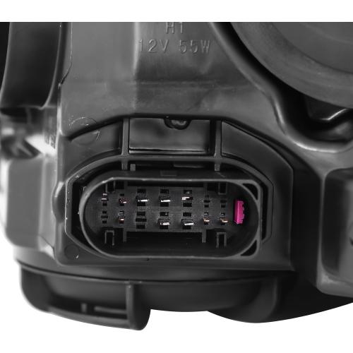 Headlights Assembly For 2012 2013 2014 Ford Focus 3th Pre-Facelift,Halogen Headlamp Chrome Housing,1x Pair Head Light Assembly Set