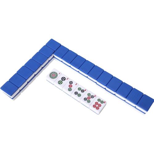 TIASUSAN American Mahjong Tile Set with 166 Navy Blue Back Tiles (1.2”, Tiles Only)