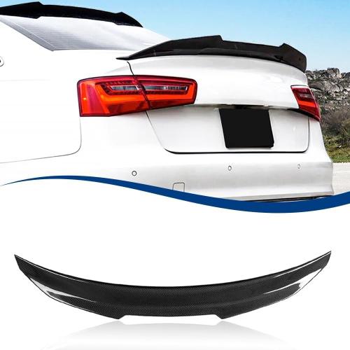 Real Carbon Fiber C7 Spoiler PSM-Style Compatible with (2013-2018) Audi A6 S6 C7 4-Door Sedan