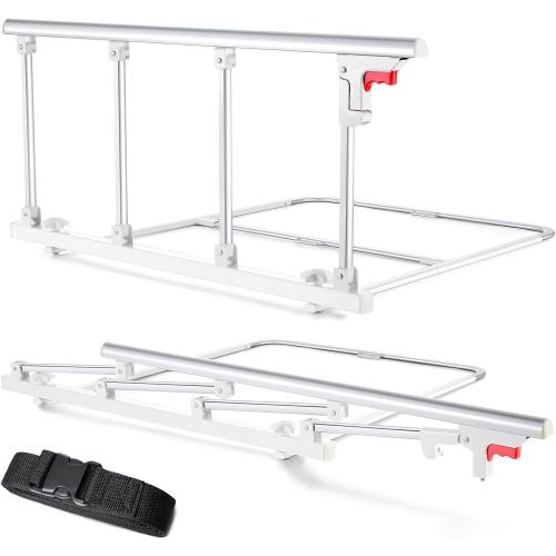 Bed Rails for Elderly Adults Safety, Folding Bedside Assist Rail Handle, Fall Prevention Safety Hand Guard Grab for Seniors & Surgery Patients, Fit King, Queen, Full, Twin(Tool-Free Assembly)