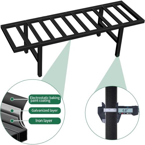 Plant Stand Indoor Outdoor, Heavy Duty Iron Pedestal Stands Metal Plant Stand for Indoor Outdoor, 1-Tier Sturdy Flower Stand Display Plant Shelf