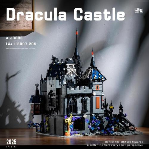 3007Pcs Haunted House Building Set, Halloween Castle Architecture Blocks, 3007Piece Horror Modular Building Kit for Adults & Teens, for Men & Women