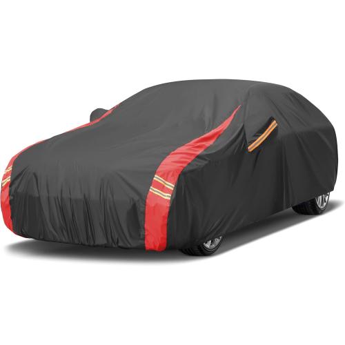 Car Cover Waterproof All Weather for Automobiles (1 Sedan Car Cover, A3 Fit Sedan Length Up 178-185 inch)