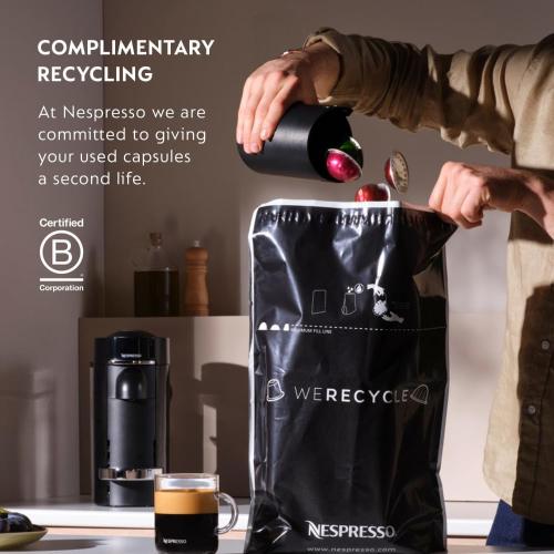 Nespresso Vertuo Next Coffee and Espresso Maker, Machine Only, 1260 watts, Dark Gray
