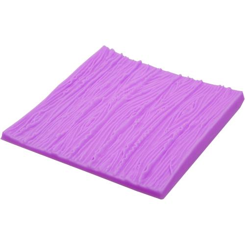 Wood Grain Tree Bark Silicone Mold Tree Bark Texture Fondant Impression Mat | 2-Piece Tree Stumps Fondant Molds for Cake Decoration Chocolate Cupcake Topper Sugar Craft Candy Polymer Clay Gum Paste