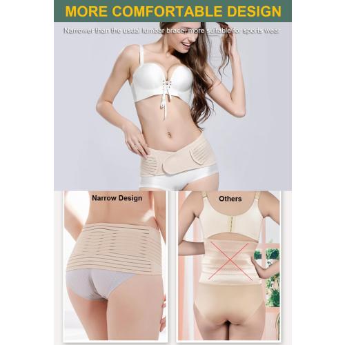 Back Brace for Lower Back Pain Women, Thin Support Belt Lumbar Support Brace Sacroiliac Belt Hip Brace for Women (Large)