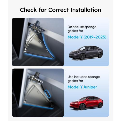 Wigoo Under Screen Organizer for Model Y 2019~2026, Including Model Y Juniper 2025~2026 (Standard, Premium & Performance), Concealed Center Console Organizer Tray, Quick & Stable Installation