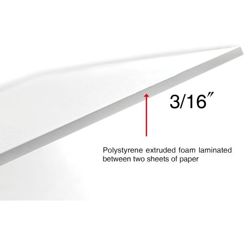 Union Premium Foam Board 30 x 40 x 3/16 10-Pack : Matte Finish High-Density Professional Use, Perfect for Presentations, Signboards, Arts and Crafts, Framing, Display (White, 30x40)