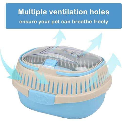 Hamster Carrier Guinea Pig Carrier 13 X 11 X 8 In Portable Hamster Travel Cage with Ventilation Holes Outdoor Small Animal Carrier for Rat Gerbils Rabbit Hedgehog Squirrel Mouse Sugar Glider