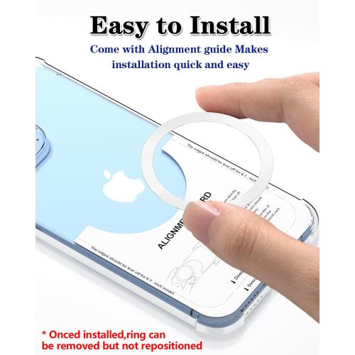 Metal Rings 6PCS,Ultra-Thin(0.4mm)for MagSafe Sticker/Magnetic Adapter/Phone Cases/Wireless charger,Compatible with iPhone 17/Air/16/15/14/13,Galaxy S24/S23/S22/Kindle,For Mag Safe Accessories