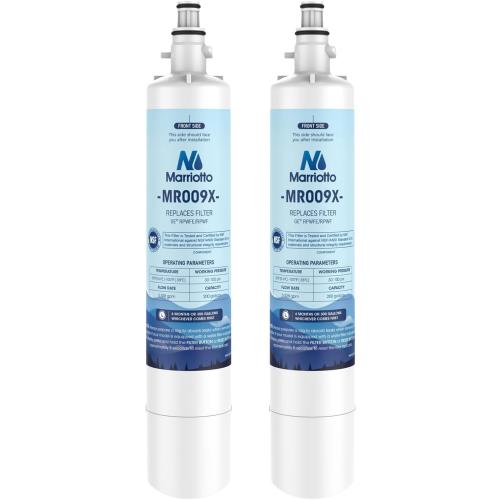 MARRIOTTO Replacement for GE® RPWFE, RPWF (Built-in CHIP) Refrigerator Water Filter, Compatible with GFE28GELDS, PFE28KELDS, PFE28KYNFS, GFD28GELDS, GYE22HMKES, GFE28GYNFS, GFD28GYNFS, Pack of 2