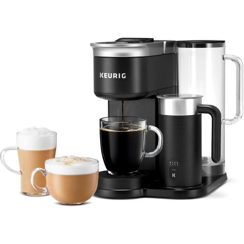 Keurig K-Café SMART Single Serve Coffee Maker with WiFi Compatibility, Latte and Cappuccino Machine with Built-In Frother, 6 Brew Sizes, Black (missing parts)