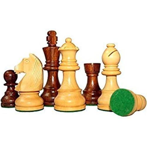 StonKraft Collector Edition Wooden Chess Pieces Chess Coins Pawns Chessmen Figurine Pieces (3 Brown)