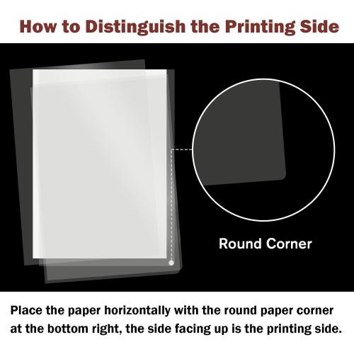 KOALA Transparency Film for Inkjet/Laser Jet Printers - 8.5 x 11 Inch 20 Sheets Printable Transparency Paper for OHP Film Overhead Projector Film or Craft Projects
