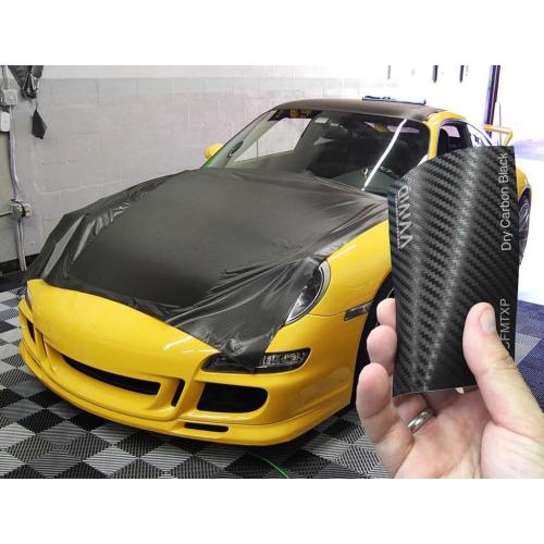 VVIVID XPO Black 3D Carbon Fiber 5ft x 5ft 25sq ft Cast Vinyl Bubble-Free Car Wrap