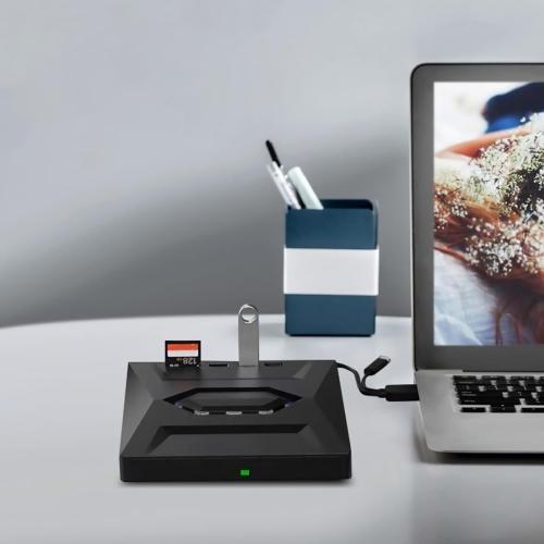 External CD DVD Drive Player Burner Writer for Laptop Desktop, 5 in1 External CD DVD Drive USB 3.0, DVD & CD-ROM  /-RW Disc Drive Player