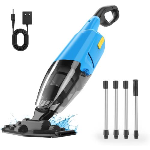 Handheld Pool Vacuum for Above Ground Pools,Cordless Pool Vacuum with Powerful Suction up to 18GPM, Ideal for Leaves and Debris,Pool Vacuum for Hot Tubs and Inground Pools