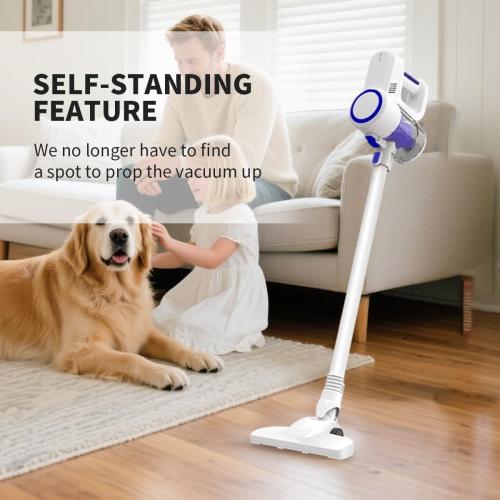 YKYI Cordless Vacuum Cleaner, 40KPa/450W/50Mins/3 Modes, Cordless Stick Vacuum with LED Display & Foldable Lightweight Design(Blue)