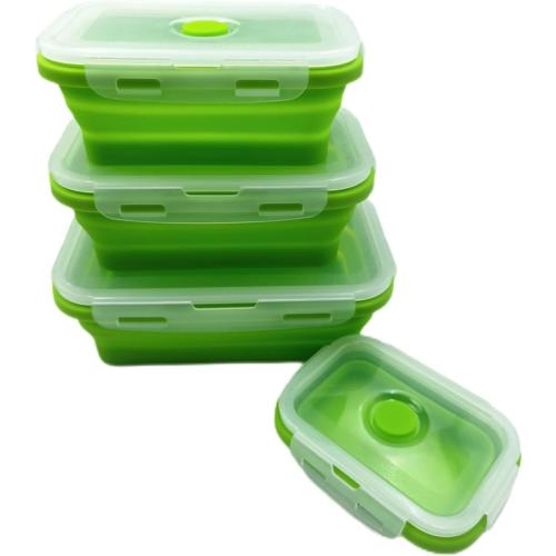 Collapsible Food Storage Containers (green)