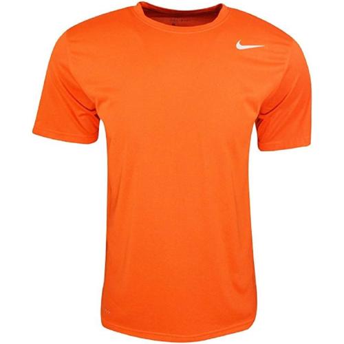 Boys' short-sleeved shirt, orange color, size M