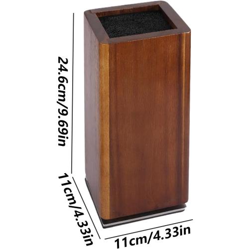 Magnetic kniife Block - Wooden kniife Holder | 360° Rotatable Kitchen Utensil Organizer, Double Sided Magnetic Knives Stand For Cooking Enthusiasts Professional Cooks Chefs Kitchen Club Apartment