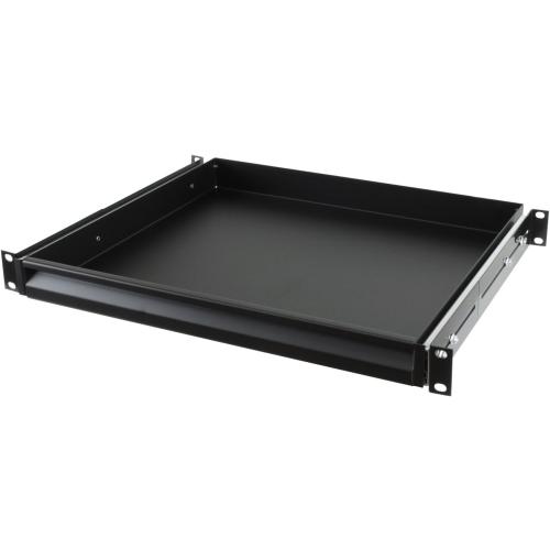 Penn Elcom R1291K Sliding Rack Drawer for 1 Rack Space (Audio, AV, IT) Equipment Station, 14 Inch Deep