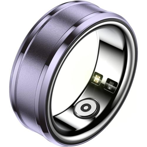 Violet, #18 Gugxiom Smart Ring, Health Tracker, NFC, Sleep Body Temperature Monitoring Step Counter with APP, Support Camera Remote Control Video Scrolling Book Page Flipping (Violet), 18, Gugxiomsiohwp9vdf-14