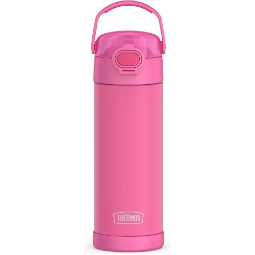 THERMOS FUNTAINER Water Bottle with Spout, 16oz, Neon Pink