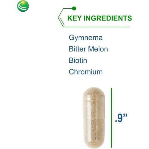 Nutra Biogenesis Diabetone Plus - Metabolic Support Supplement with Cinnamon, Gymnema, Inositol & Bitter Melon, Herbal Balance Complex for Women & Men - 90 Capsules