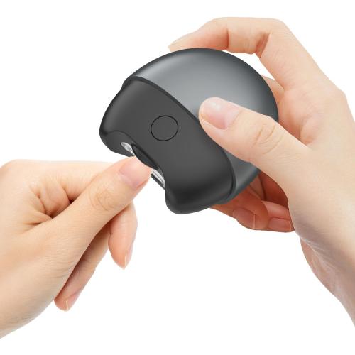Electric Automatic Nail Clipper with Light, 2 Speeds, Magnetic Cover, Nail Scraps Storage, USB Rechargeable, Safety Electric Fingernail Trimmer for Kids, Adult, Seniors, Men, Caregivers, Grey