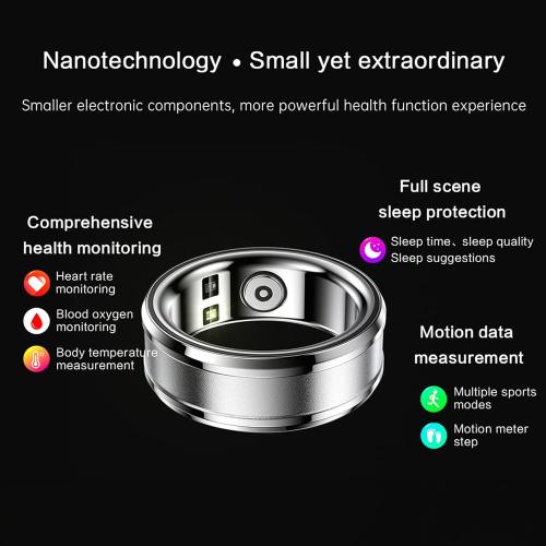 Violet, #18 Gugxiom Smart Ring, Health Tracker, NFC, Sleep Body Temperature Monitoring Step Counter with APP, Support Camera Remote Control Video Scrolling Book Page Flipping (Violet), 18, Gugxiomsiohwp9vdf-14