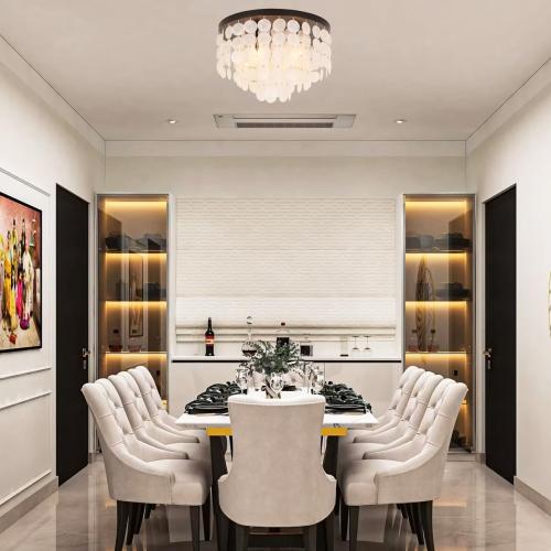 18-inch Capiz Shell Ceiling Light, Antique Bronze Flush Mount Lighting for Living Room, Dining Room, Entryway and Bedroom EH63176S4