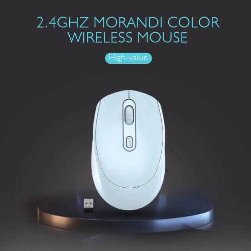 ONE-UP Wireless Mouse, 2.4G, Silent, USB Nano Receiver for Laptop, Chromebook, PC, Mac, Windows and School Work (Blue)