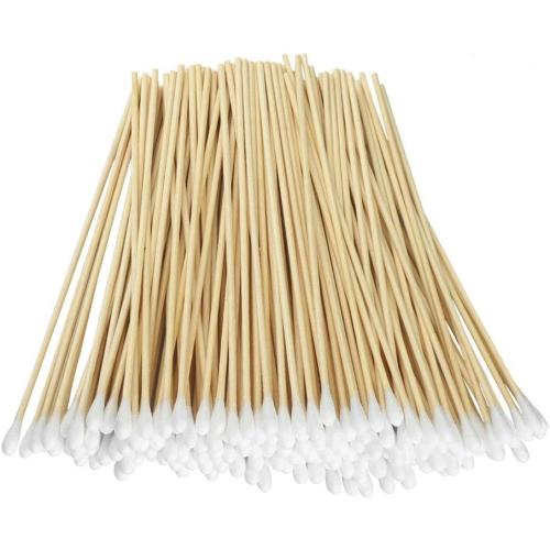 Yinghezu 200 Pcs 6 Inch Wooden Cotton Swabs for Makeup and Ear Cleaning