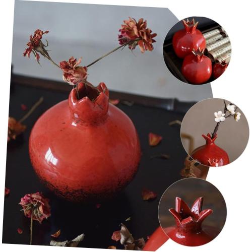 Desktop Pomegranate Flower Vase Elegant Dried Flower Container for Home Decor Unique Ornament for Events and Everyday Use for Bouquets and Table Centerpieces