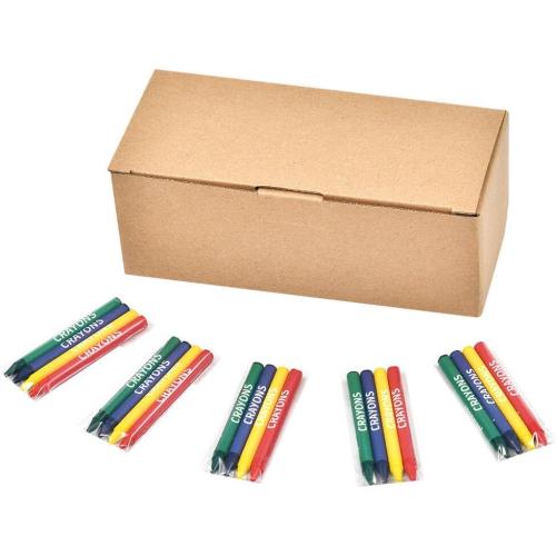 Madisi Crayons Bulk Pack, Regular Size, 4 Colors, 60 Packs, 240 Count