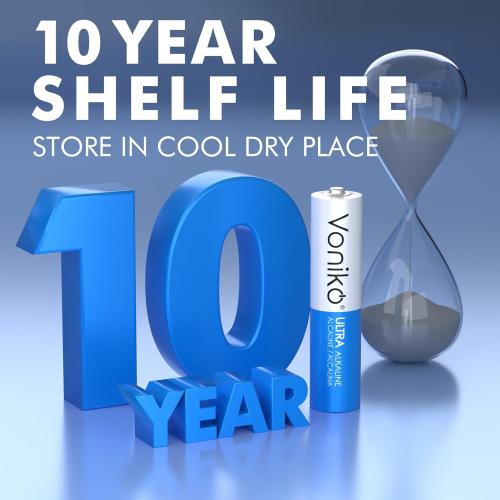 Voniko AAA Batteries 36 Pack - Alkaline Triple A Battery - Ultra Long-Lasting, Leakproof 1.5v Batteries - 10-Year Shelf Life