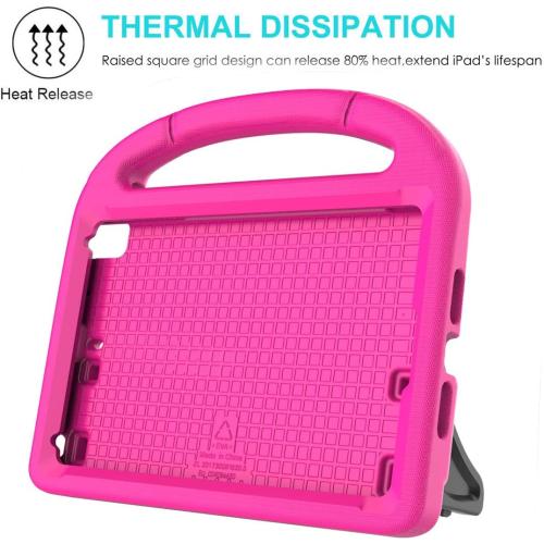SUPLIK Kids Case for iPad mini 5/4/3/2/1 (7.9), Durable Shockproof Protective Handle Bumper Stand Cover with 2*Screen Protectors for 7.9 inch Apple iPad mini 5th/4th/3rd/2nd/1st Generation, Pink
