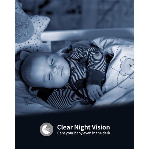 1080P Indoor Camera for Child/Elder/Nanny/Pet, Home Camera with Infrared Night Vision and 2-Way Storage, Motion and Sound Detection, White (BM-A-2)